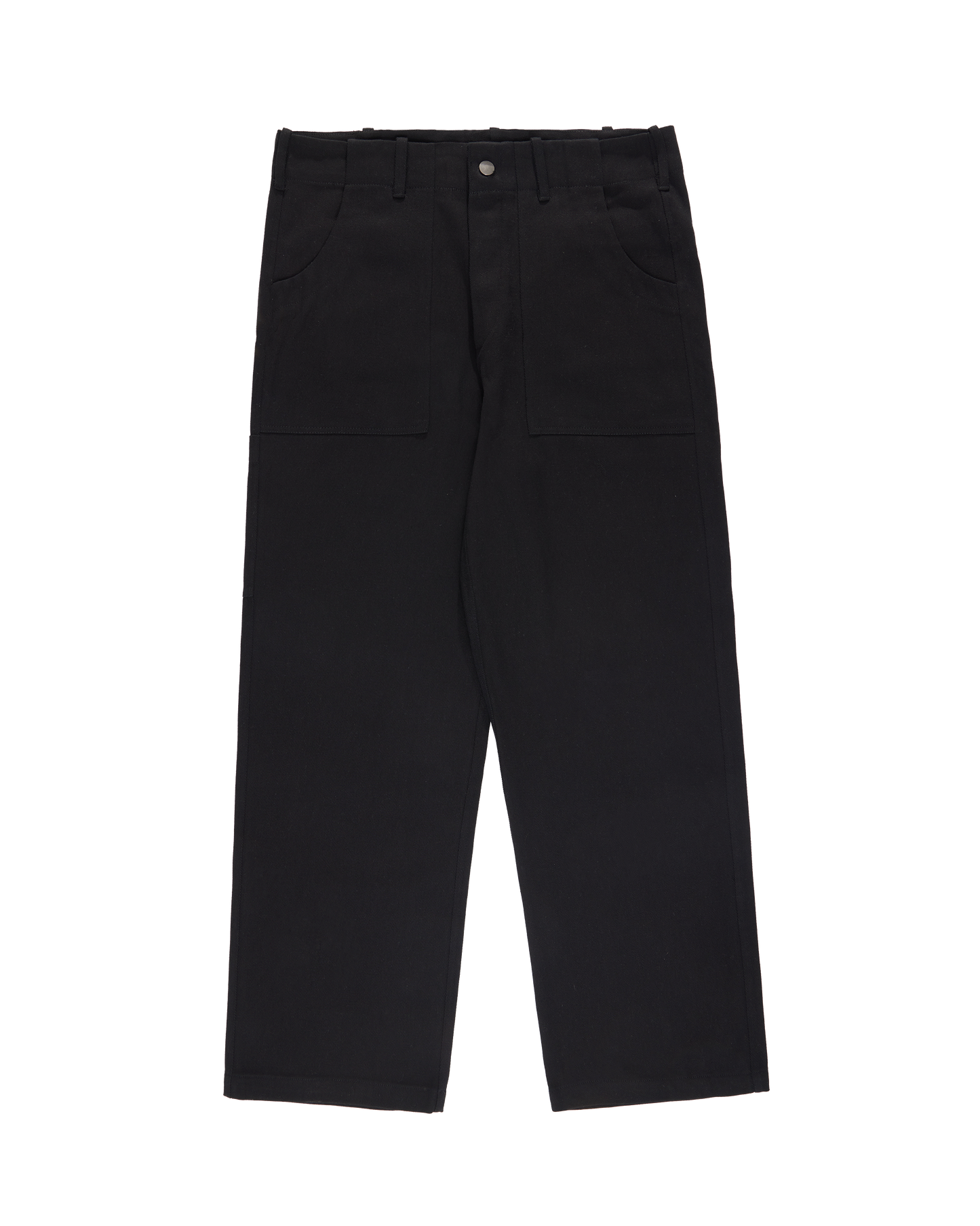 BLACK TWILL FATIGUE PANTS