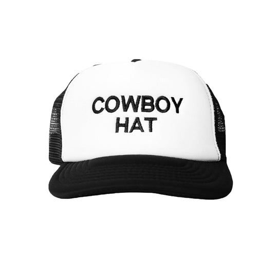BLACK AND WHITE COWBOY HAT